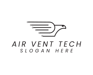 Circuit Tech Pigeon  logo design