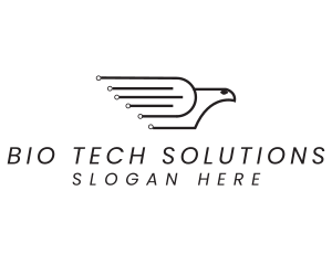 Circuit Tech Pigeon  logo design