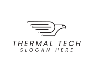 Circuit Tech Pigeon  logo design