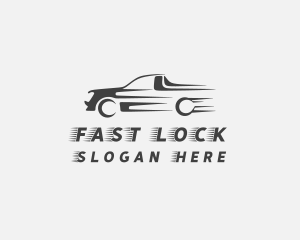 Fast Pickup Truck logo design