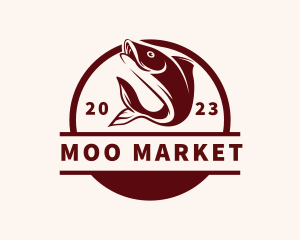 Seafood Market Fish logo design