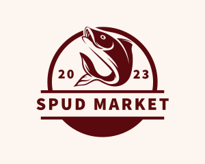 Seafood Market Fish logo design