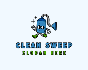 Vacuum Cleaner Janitorial logo design