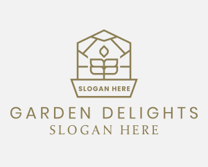 Greenhouse Garden Plant logo design