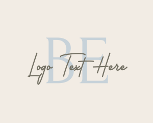 Handwritten Fashion Boutique logo design