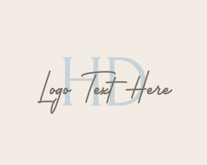 Handwritten Fashion Boutique logo design