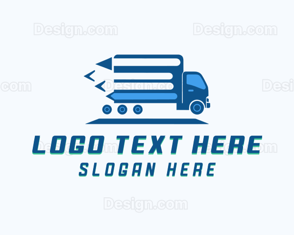 Logistics Delivery Truck Logo