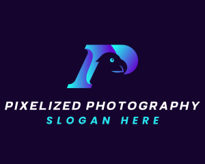 Aviary Parrot Letter P logo design