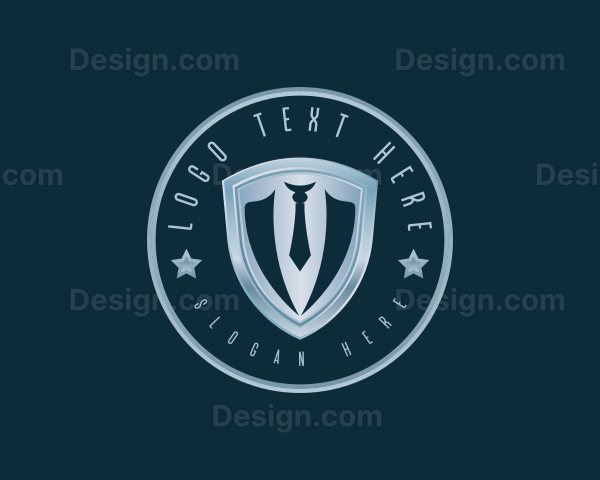 Businessman Suit Tie Logo