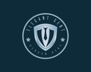 Businessman Suit Tie logo design