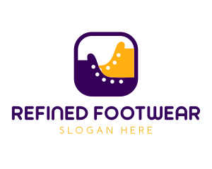 Footwear Shoes Icon logo