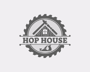 House Carpentry Tools logo design