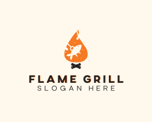 Flame Fish Grill logo