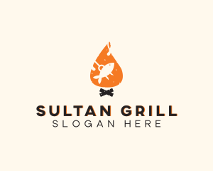 Flame Fish Grill logo design