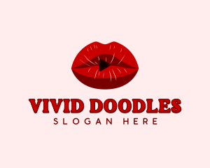 Sexy Lips Video logo design