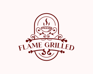 Grill BBQ Restaurant logo design