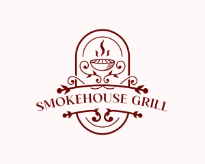 Grill BBQ Restaurant logo design