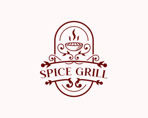 Grill BBQ Restaurant logo design