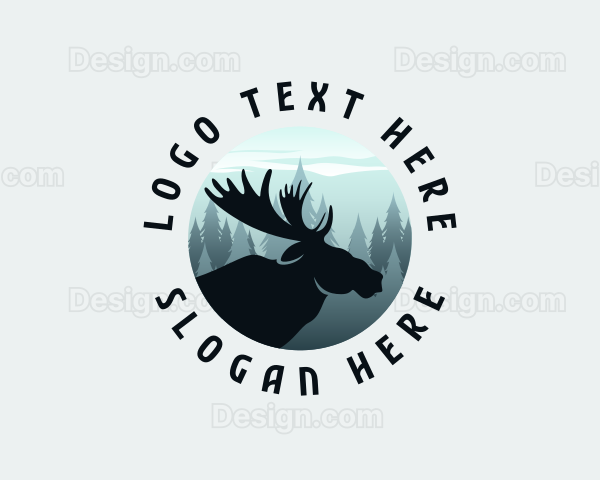 Forest Mountain Moose Logo