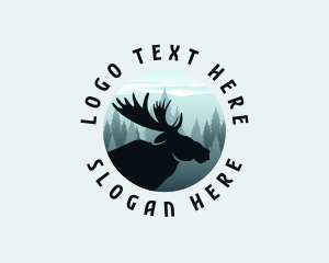 Forest Mountain Moose Logo