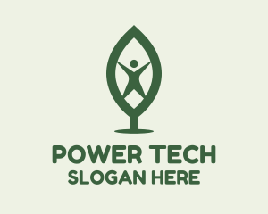 Human Organic Leaf Logo