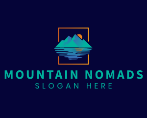 Sun Mountain Lake  logo design