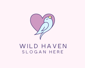 Bird Care Heart logo design