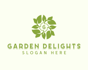 Leaf Herbal Gardening logo design