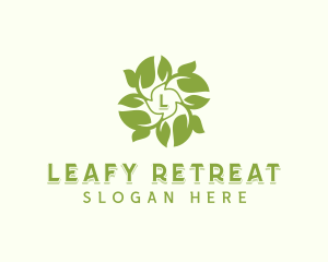 Leaf Herbal Gardening logo design