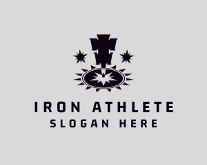 Iron Work Laser Machine logo design