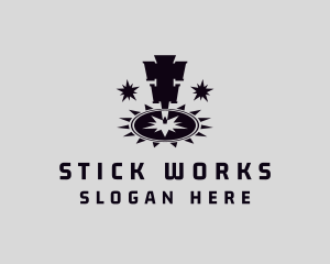 Iron Work Laser Machine logo design