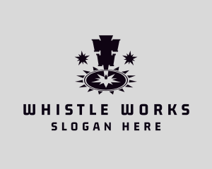 Iron Work Laser Machine logo design