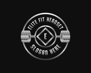 Barbell Fitness Physique logo design