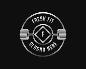 Barbell Fitness Physique logo design