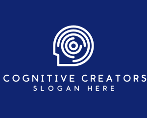 Signal Brain Head logo design