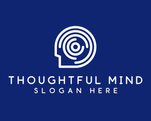 Signal Brain Head logo design