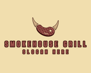 Steak Horns Grill logo design