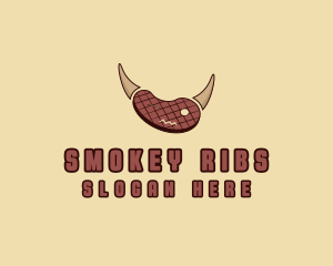 Steak Horns Grill logo design