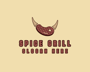 Steak Horns Grill logo design