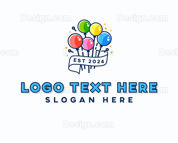 Birthday Balloon Party Logo