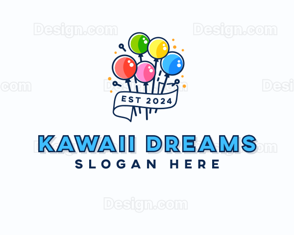 Birthday Balloon Party Logo