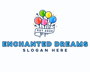 Birthday Balloon Party Logo