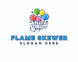 Birthday Balloon Party Logo