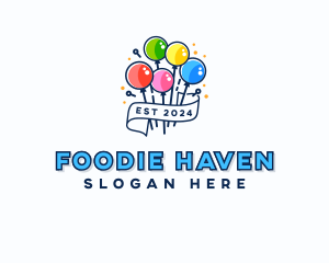 Birthday Balloon Party Logo