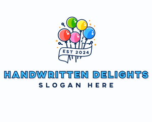 Birthday Balloon Party Logo