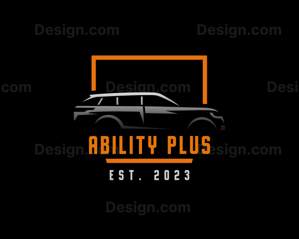 SUV Vehicle Car Care Logo