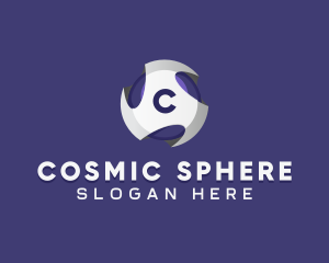 3D Futuristic Sphere logo design