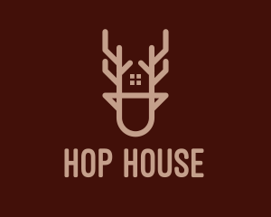 Deer House Property  logo design