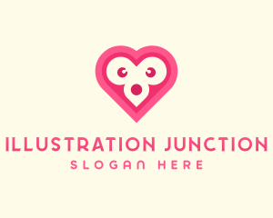 Heart Animal Face logo