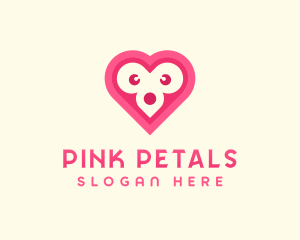 Heart Animal Face logo design